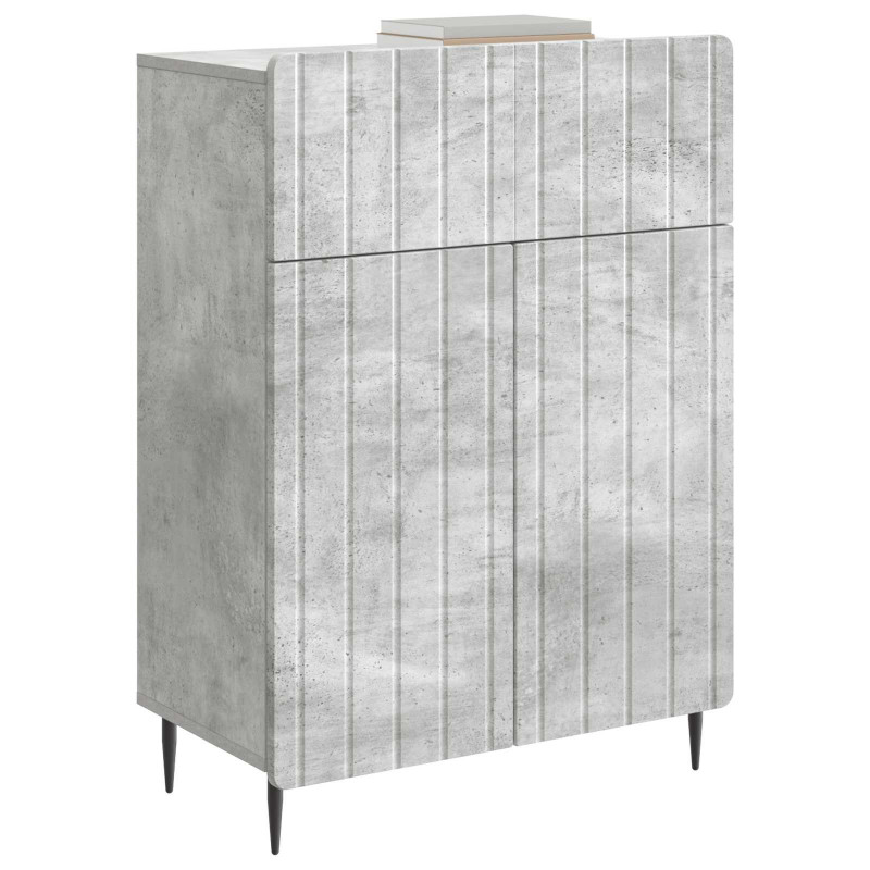 Bufet Betonowy szary 66 x 34,5 x 92 cm Drewno inżynieryjne