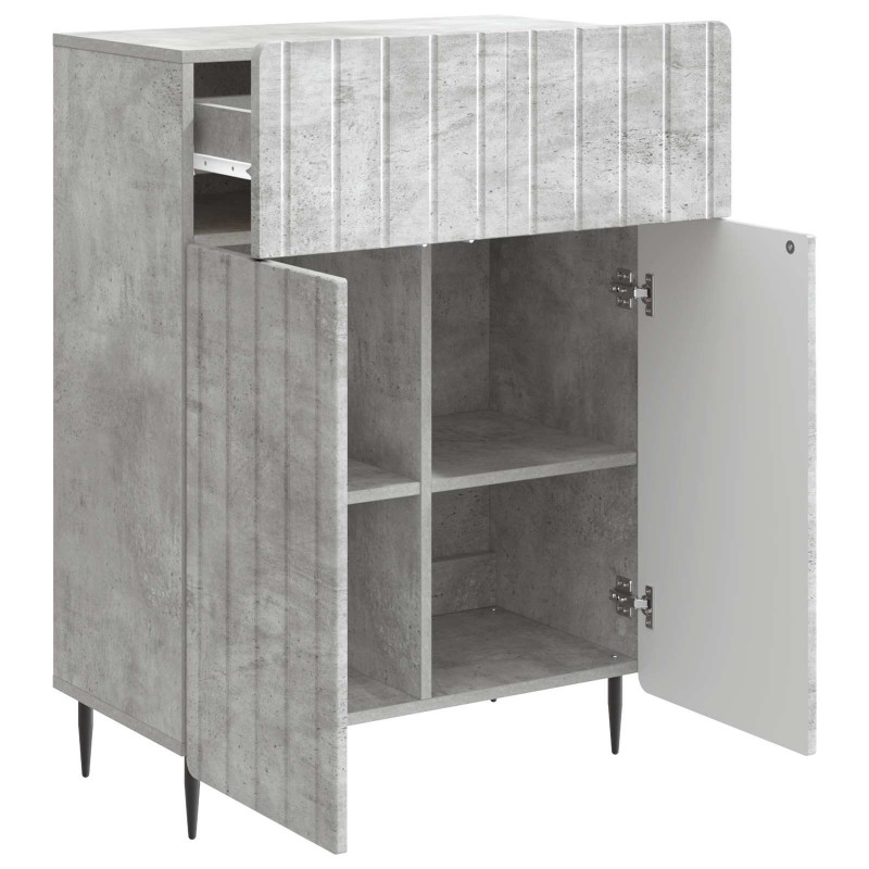 Bufet Betonowy szary 66 x 34,5 x 92 cm Drewno inżynieryjne