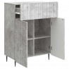 Bufet Betonowy szary 66 x 34,5 x 92 cm Drewno inżynieryjne