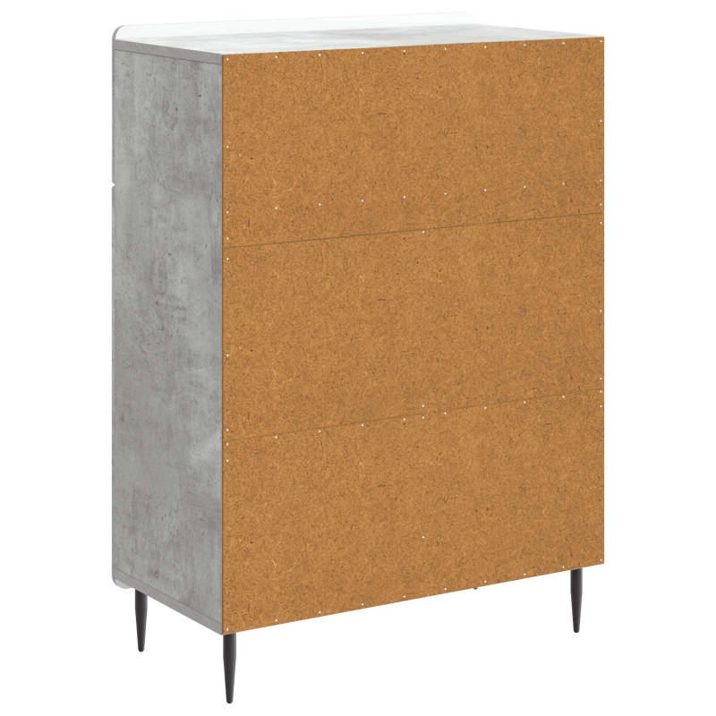 Bufet Betonowy szary 66 x 34,5 x 92 cm Drewno inżynieryjne