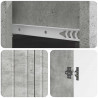 Bufet Betonowy szary 66 x 34,5 x 92 cm Drewno inżynieryjne