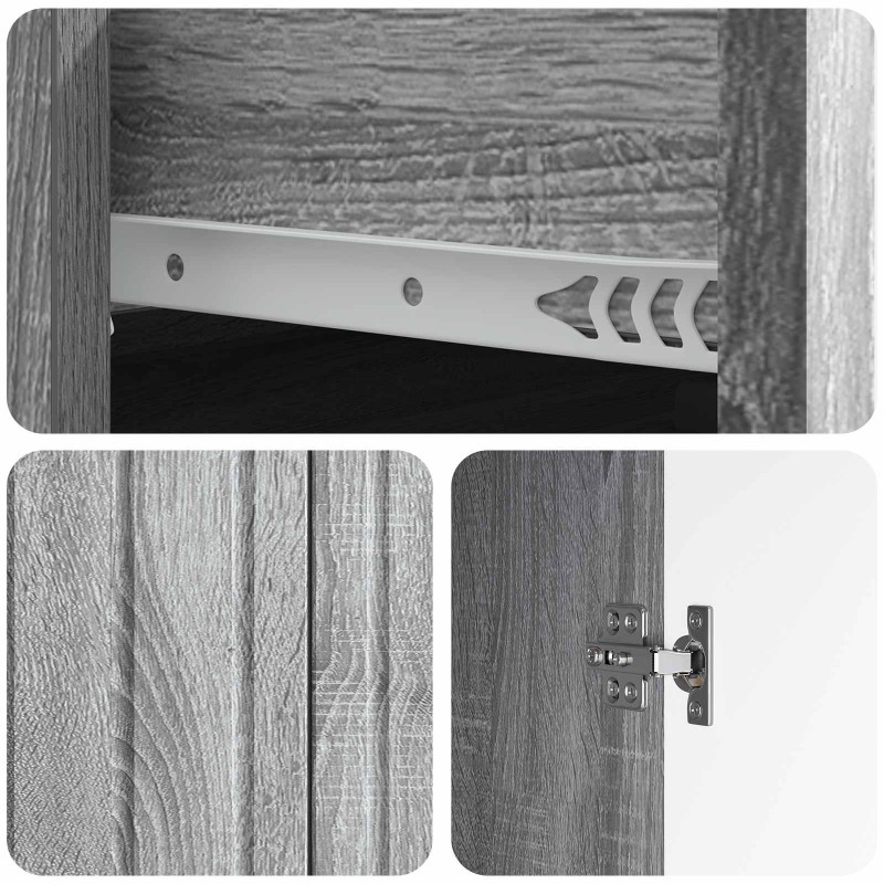 Bufet Szary Sonoma 66 x 34,5 x 92 cm Drewno inżynieryjne