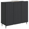 Bufet Czarny 89 x 34,5 x 82 cm Drewno inżynieryjne