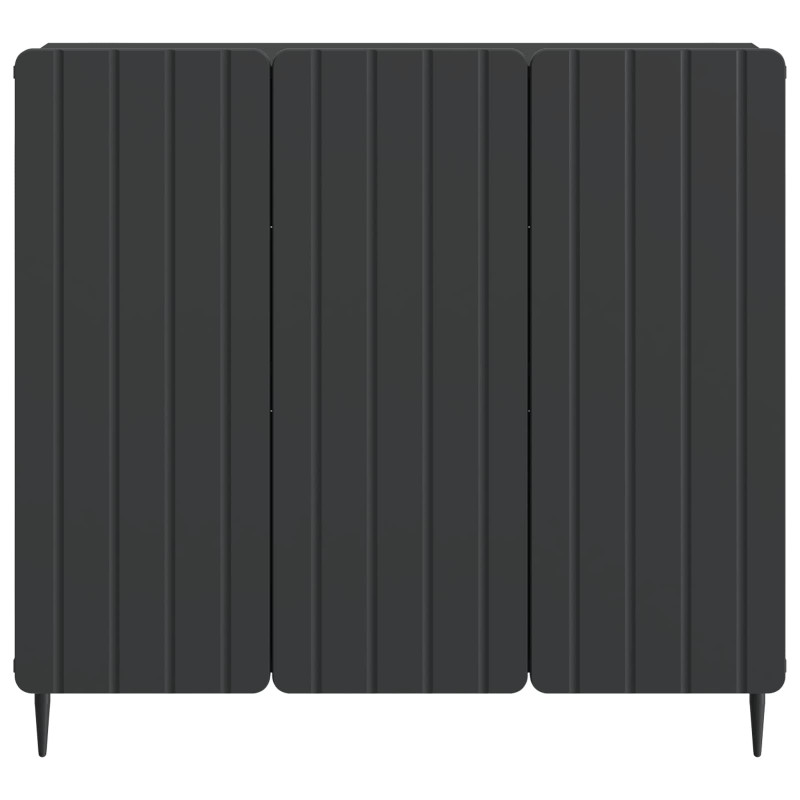 Bufet Czarny 89 x 34,5 x 82 cm Drewno inżynieryjne
