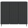 Bufet Czarny 89 x 34,5 x 82 cm Drewno inżynieryjne