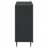 Bufet Czarny 89 x 34,5 x 82 cm Drewno inżynieryjne