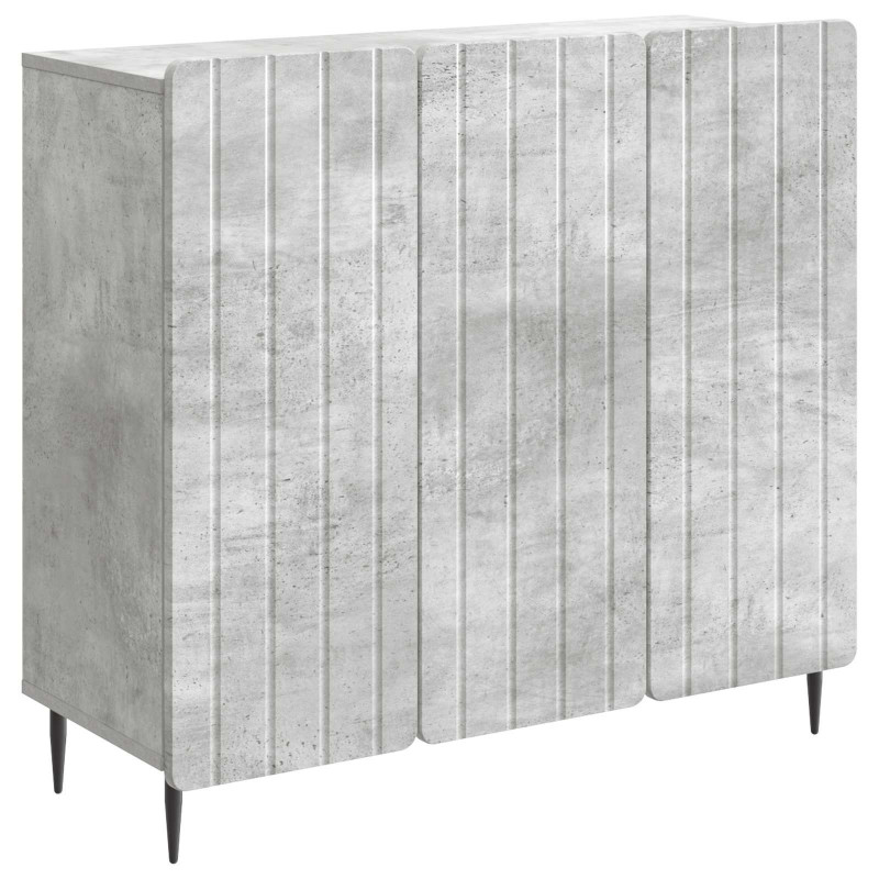 Bufet Betonowy szary 89 x 34,5 x 82 cm Drewno inżynieryjne