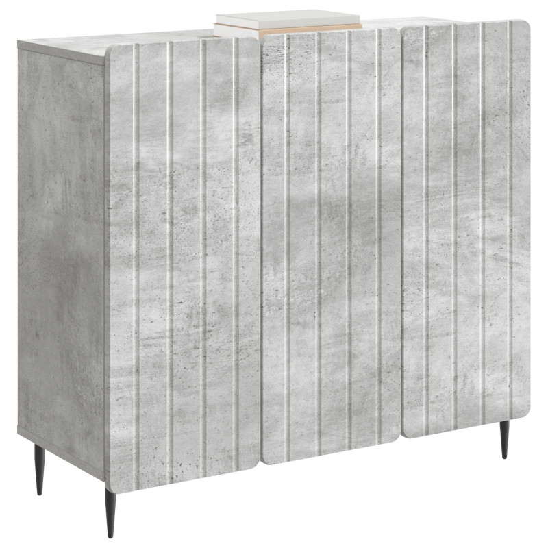 Bufet Betonowy szary 89 x 34,5 x 82 cm Drewno inżynieryjne