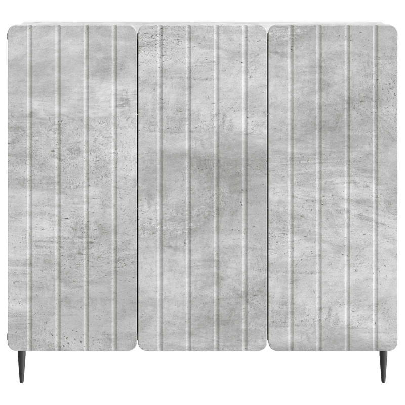 Bufet Betonowy szary 89 x 34,5 x 82 cm Drewno inżynieryjne