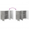 Bufet Betonowy szary 89 x 34,5 x 82 cm Drewno inżynieryjne