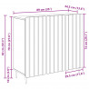 Bufet Betonowy szary 89 x 34,5 x 82 cm Drewno inżynieryjne
