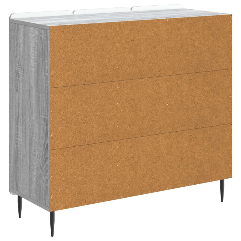 Bufet Szary Sonoma 89 x 34,5 x 82 cm Drewno inżynieryjne