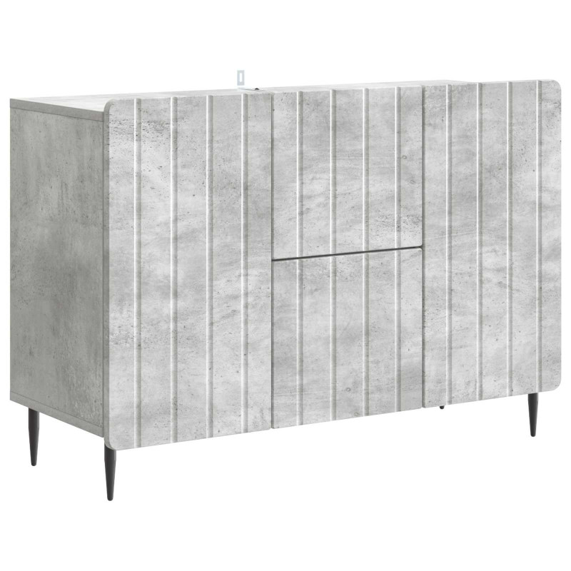 Bufet Betonowy szary 89 x 34,5 x 62 cm Drewno inżynieryjne