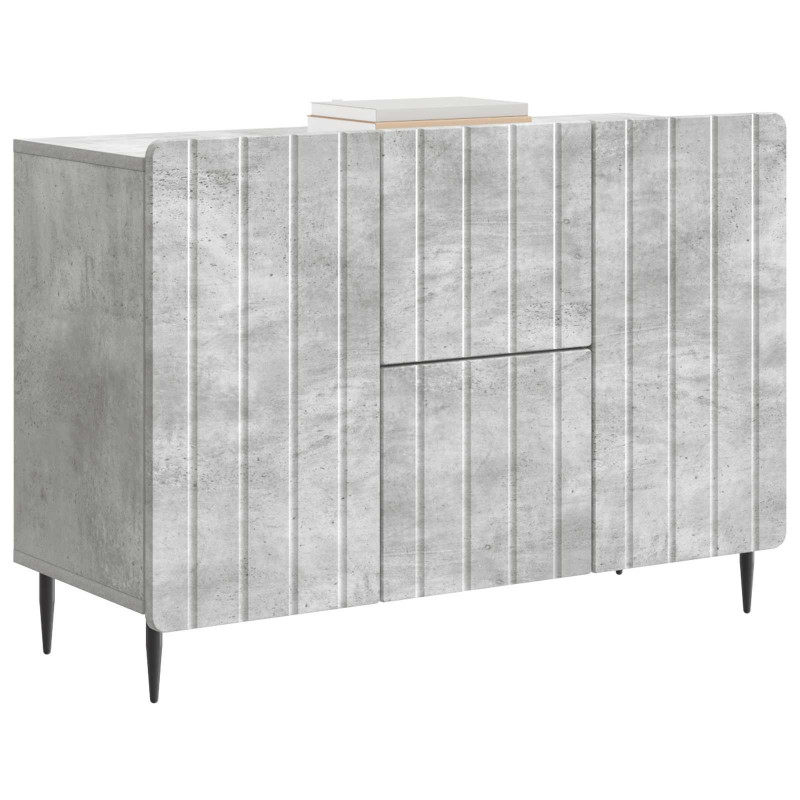 Bufet Betonowy szary 89 x 34,5 x 62 cm Drewno inżynieryjne