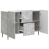 Bufet Betonowy szary 89 x 34,5 x 62 cm Drewno inżynieryjne