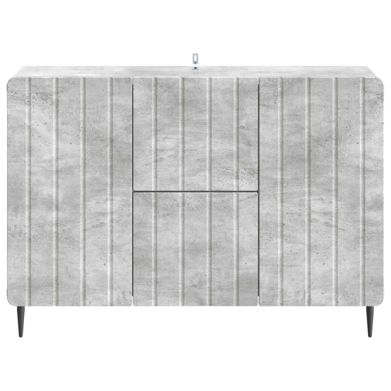 Bufet Betonowy szary 89 x 34,5 x 62 cm Drewno inżynieryjne
