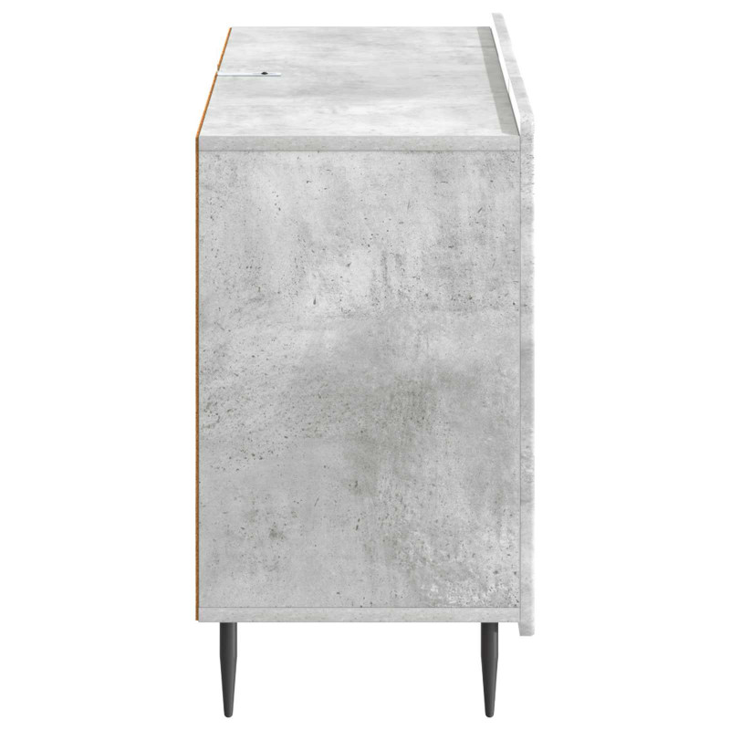 Bufet Betonowy szary 89 x 34,5 x 62 cm Drewno inżynieryjne