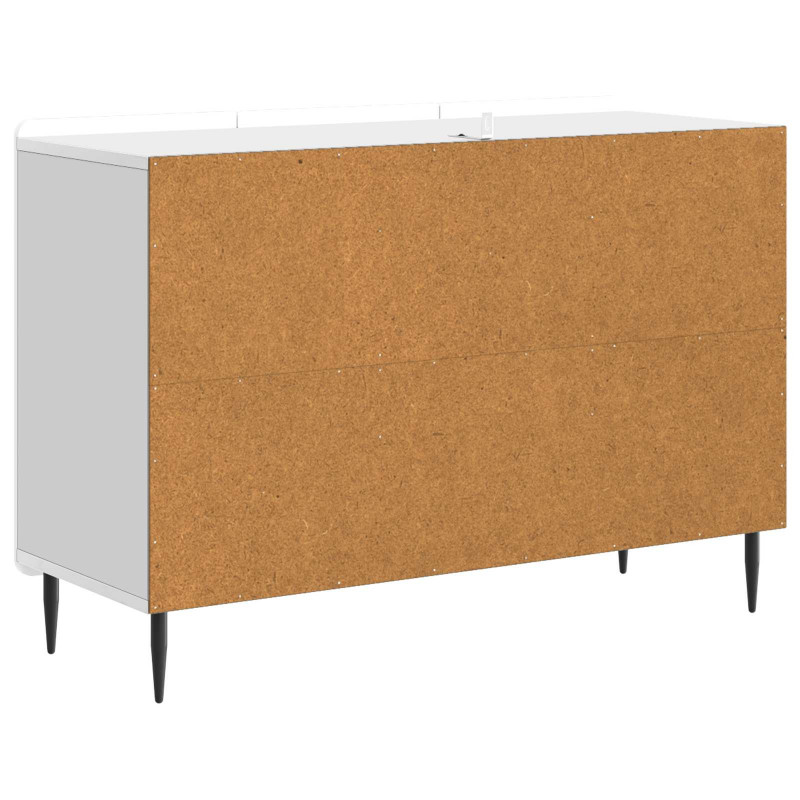 Bufet Biały wysoki połysk 89 x 34,5 x 62 cm Drewno inżynieryjne