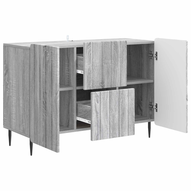 Bufet Szary Sonoma 89 x 34,5 x 62 cm Drewno inżynieryjne