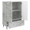 Bufet Betonowy szary 66 x 34,5 x 97 cm Drewno inżynieryjne