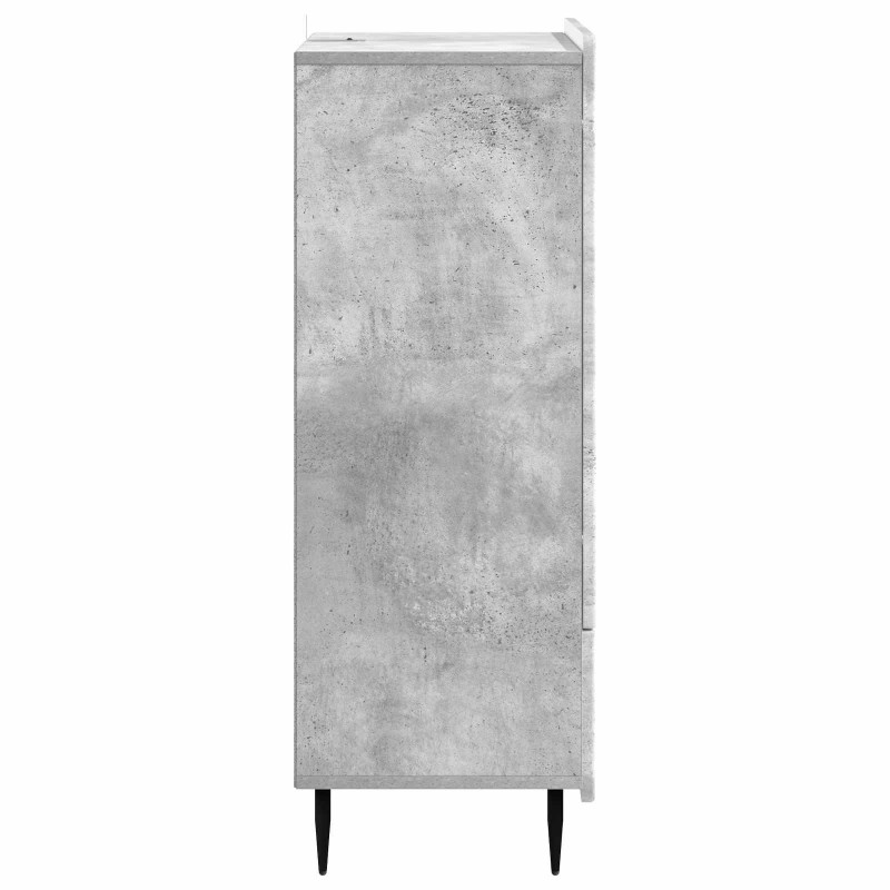 Bufet Betonowy szary 66 x 34,5 x 97 cm Drewno inżynieryjne