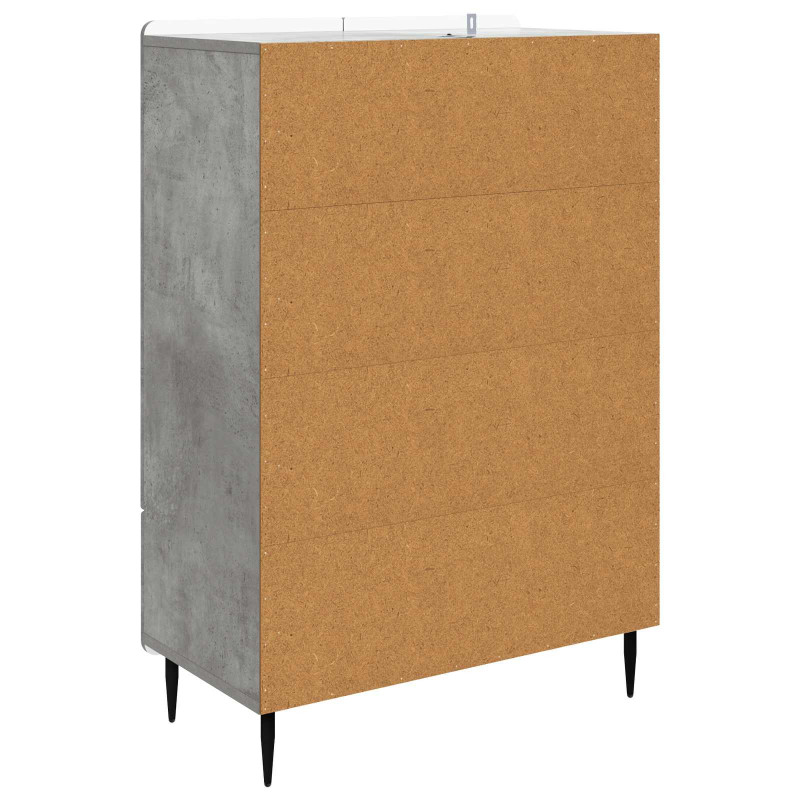 Bufet Betonowy szary 66 x 34,5 x 97 cm Drewno inżynieryjne