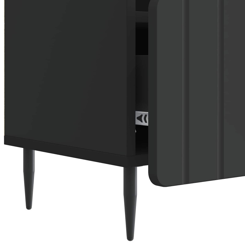 Szafka pod telewizor z szufladą Czarny 102 x 34,5 x 50 cm