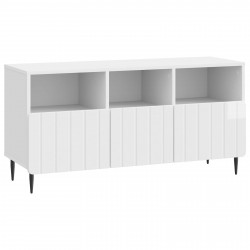 Szafka pod telewizor Biały wysoki połysk 102 x 34,5 x 50 cm