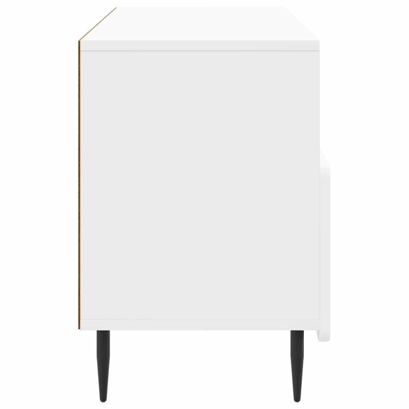 Szafka pod telewizor Biały wysoki połysk 102 x 34,5 x 50 cm