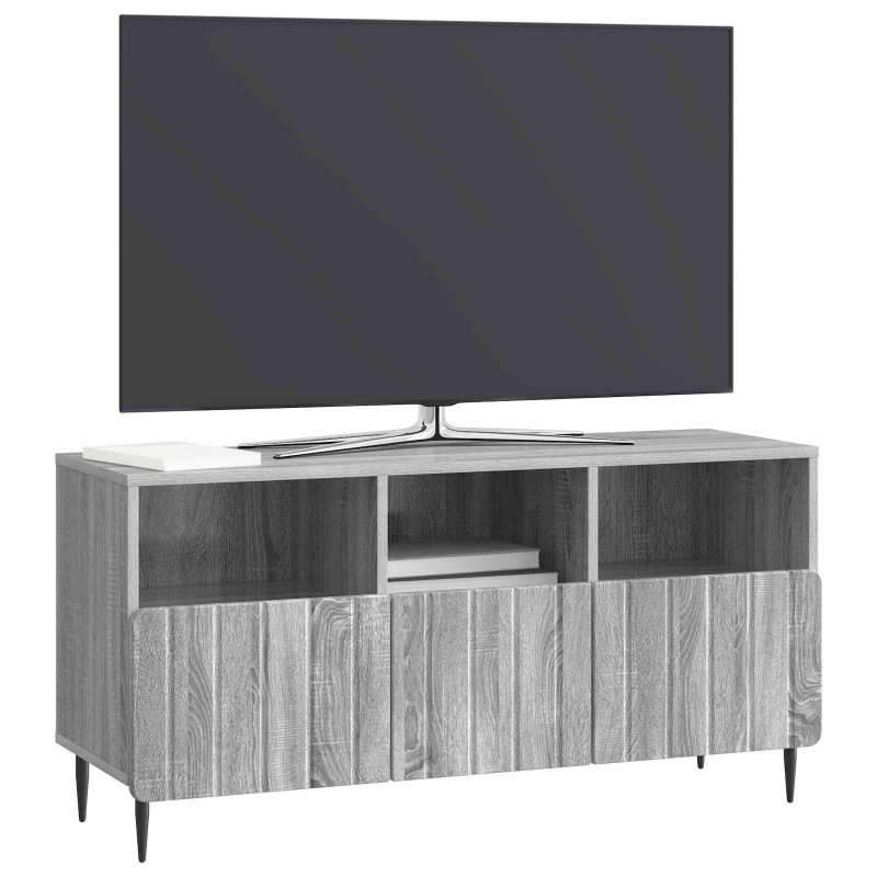 Szafka pod telewizor z szufladą Szary Sonoma 102 x 34,5 x 50 cm