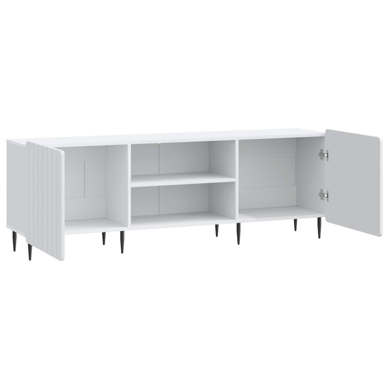 Szafka pod telewizor Biały 150 x 31 x 52 cm Drewno inżynieryjne