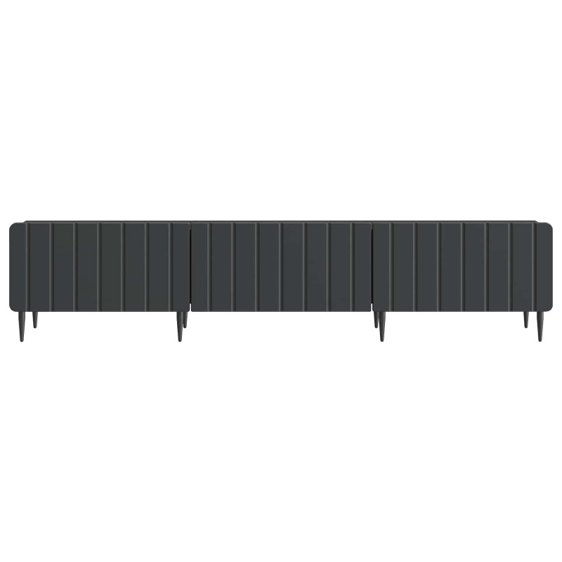 Szafka pod telewizor z szufladą Czarny 147 x 34,5 x 32 cm