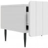 Szafka pod telewizor Biały wysoki połysk 147 x 34,5 x 32 cm