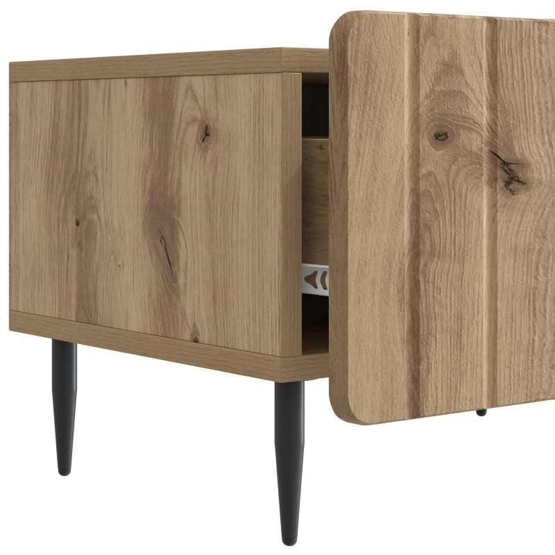 Szafka pod telewizor z szufladą Dąb artisan 147 x 34,5 x 32 cm