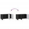 Szafka pod telewizor Czarny 99 x 34,5 x 52 cm