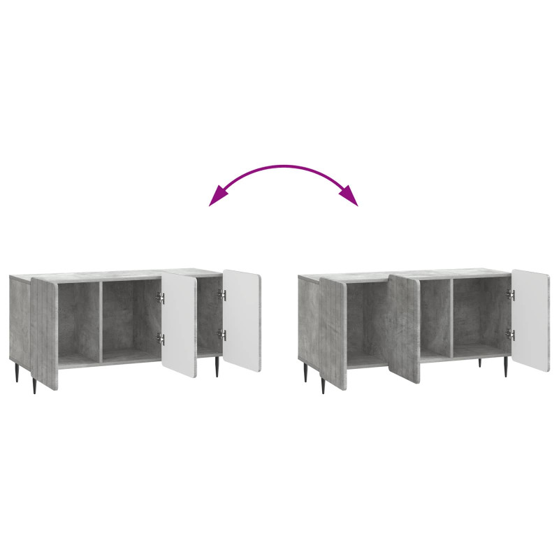 Szafka pod telewizor Betonowy szary 99 x 34,5 x 52 cm