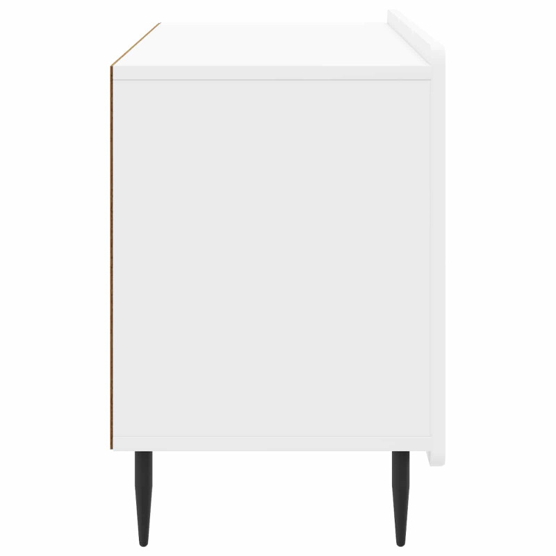 Szafka pod telewizor Biały wysoki połysk 99 x 34,5 x 52 cm
