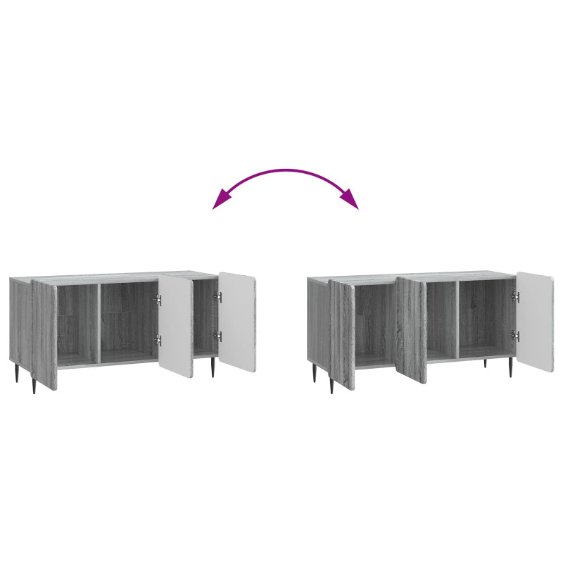 Szafka pod telewizor Szary Sonoma 99 x 34,5 x 52 cm