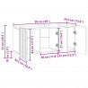 Szafka pod telewizor Stare drewno 99 x 34,5 x 52 cm