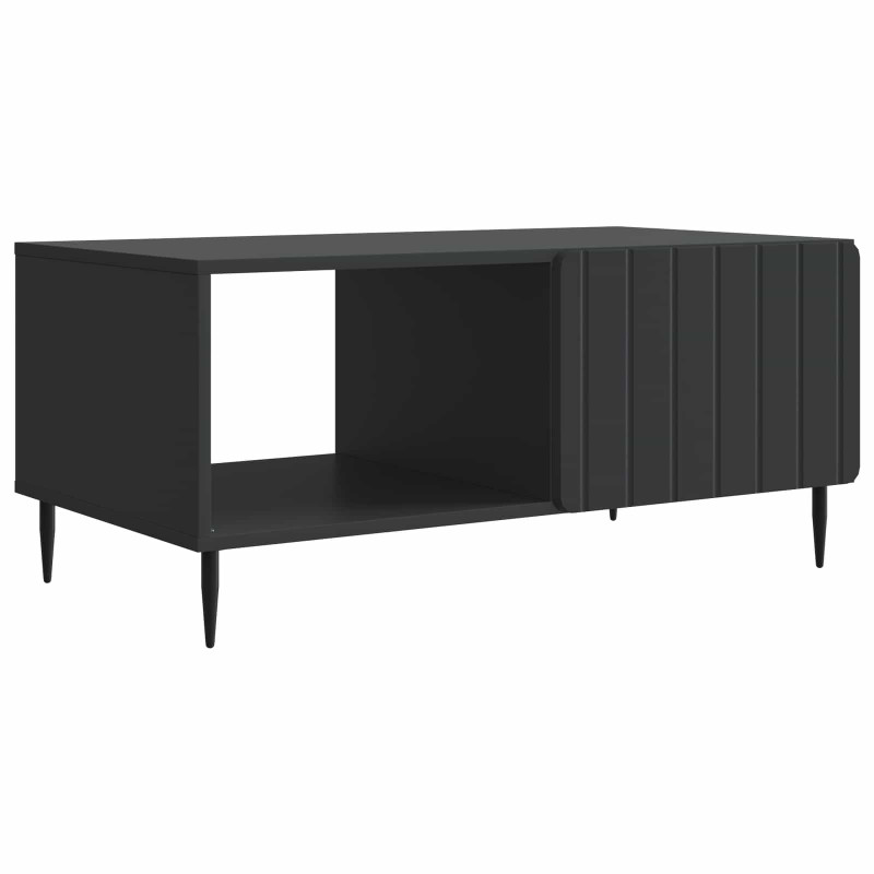 Stolik kawowy Czarny 90 x 50 x 40 cm Drewno inżynieryjne