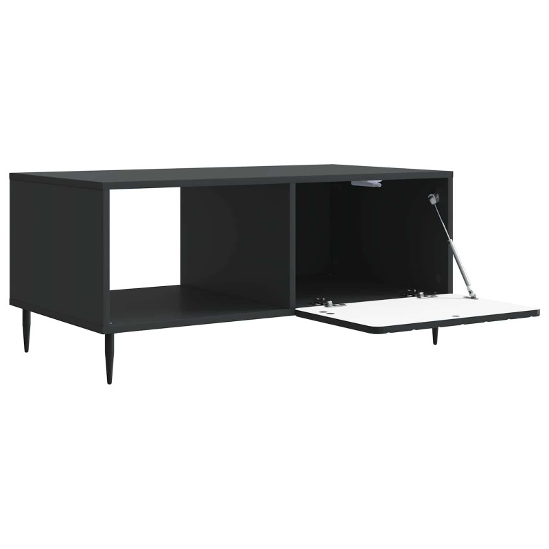 Stolik kawowy Czarny 90 x 50 x 40 cm Drewno inżynieryjne