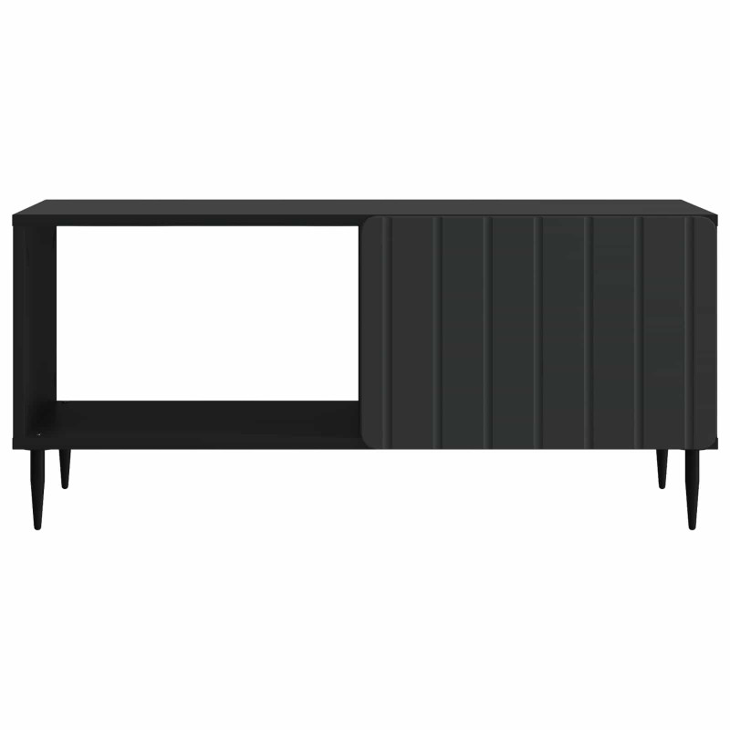Stolik kawowy Czarny 90 x 50 x 40 cm Drewno inżynieryjne