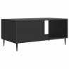 Stolik kawowy Czarny 90 x 50 x 40 cm Drewno inżynieryjne