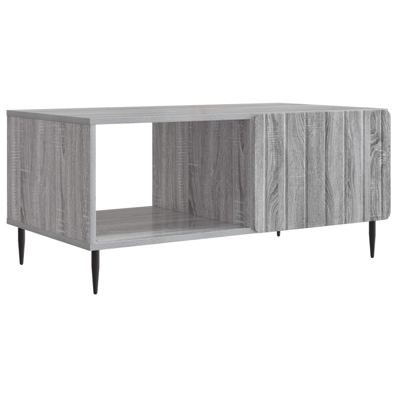 Stolik kawowy Szary Sonoma 90 x 50 x 40 cm Drewno inżynieryjne