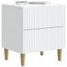 Szafka Nocna 2 pcs Biały 43 x 34,5 x 48 cm Drewno inżynieryjne