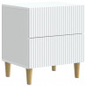 Szafka Nocna 2 pcs Biały 43 x 34,5 x 48 cm Drewno inżynieryjne