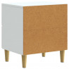 Szafka Nocna 2 pcs Biały 43 x 34,5 x 48 cm Drewno inżynieryjne