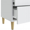 Szafka Nocna 2 pcs Biały 43 x 34,5 x 48 cm Drewno inżynieryjne