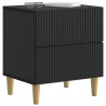 Szafka Nocna 2 pcs Czarny 43 x 34,5 x 48 cm Drewno inżynieryjne