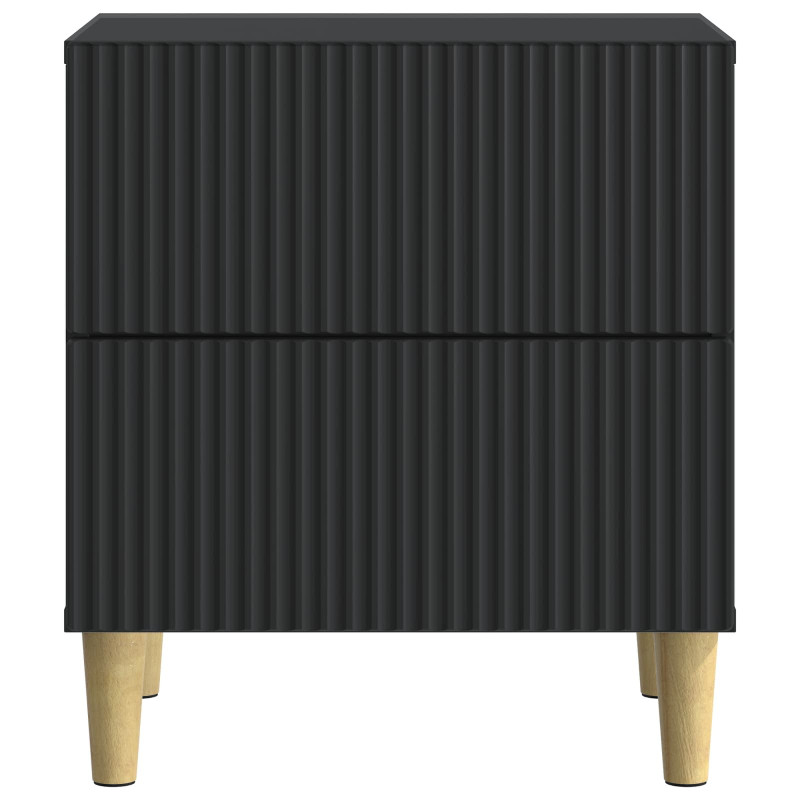 Szafka Nocna 2 pcs Czarny 43 x 34,5 x 48 cm Drewno inżynieryjne